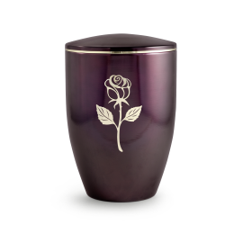 Edition Melina, aubergine lasiert, Stielrose, Cestal