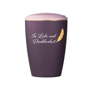 Edition Plumea, Berry/Rosé, goldene Textfeder