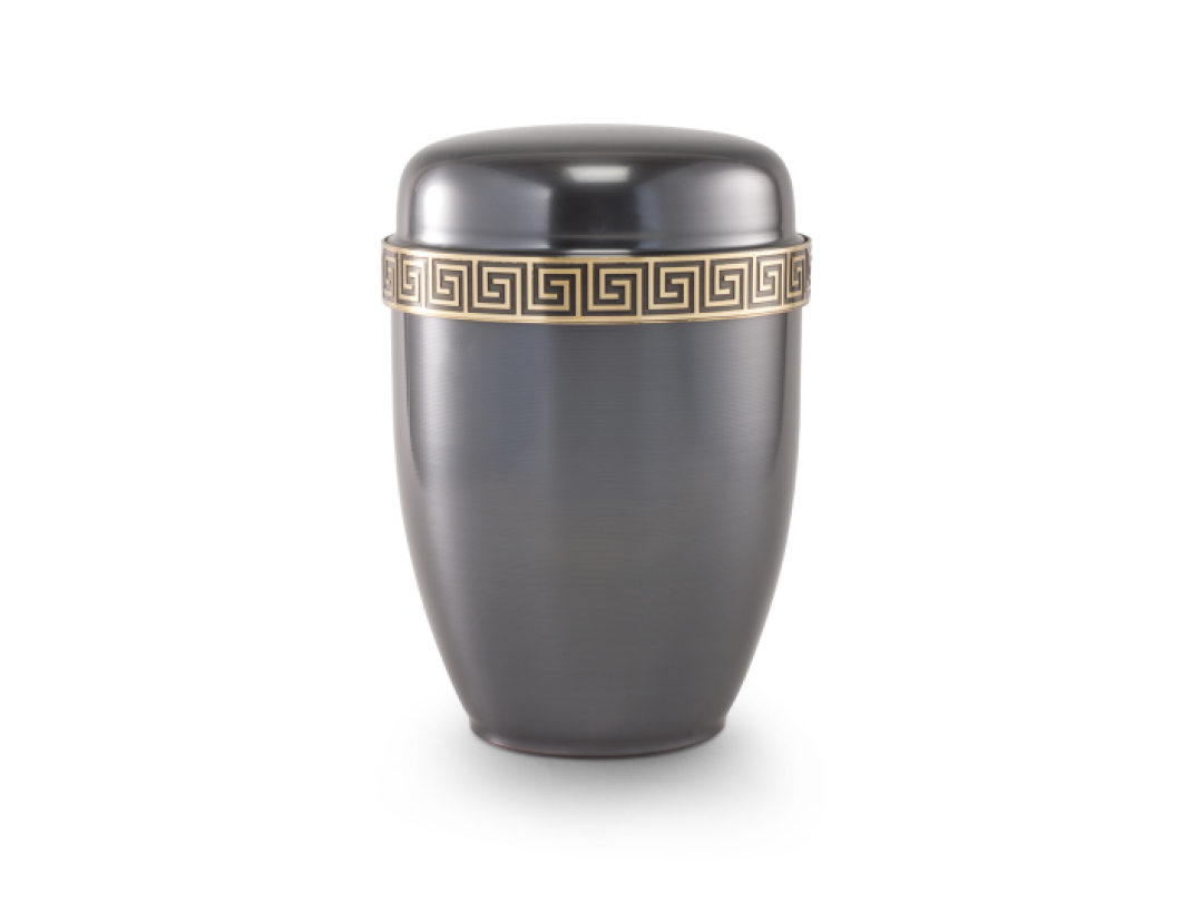 Kupfer, galvanisch gefärbt Mäanderfries MS