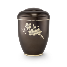 Edition Creatio, perlmutt chocolat, Fuß poliert, Orchidee, biol. abbaub. Edition Creatio, perlmutt chocolat, Fuß poliert, Orchidee, biol. abbaub.