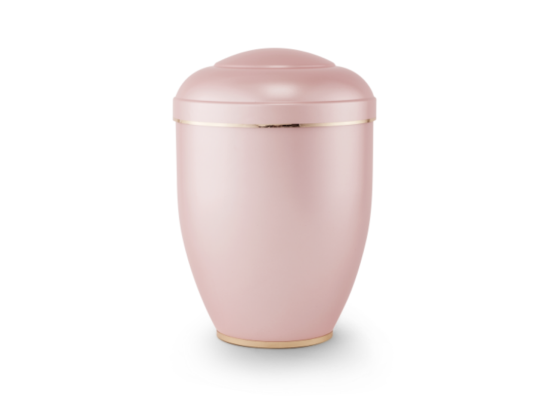 Edition Creatio, perlmutt rosé, Fuß poliert, biol. abbaub. Edition Creatio, perlmutt rosé, Fuß poliert, biol. abbaub.