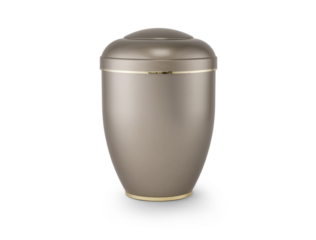 Edition Creatio, perlmutt fumé, Fuß poliert, biol. abbaub. Edition Creatio, perlmutt fumé, Fuß poliert, biol. abbaub.