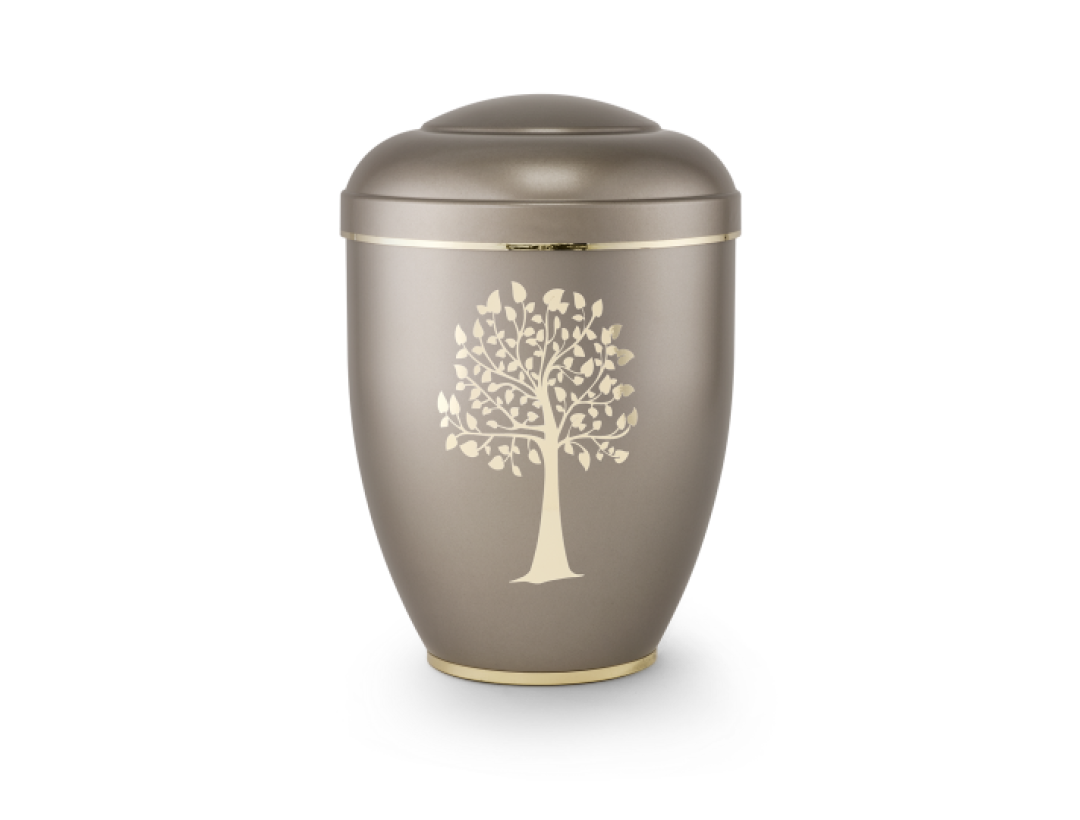 Edition Creatio, perlmutt fumé, Fuß poliert, Lebensbaum, biol. abbaub. Edition Creatio, perlmutt fumé, Fuß poliert, Lebensbaum, biol. abbaub.