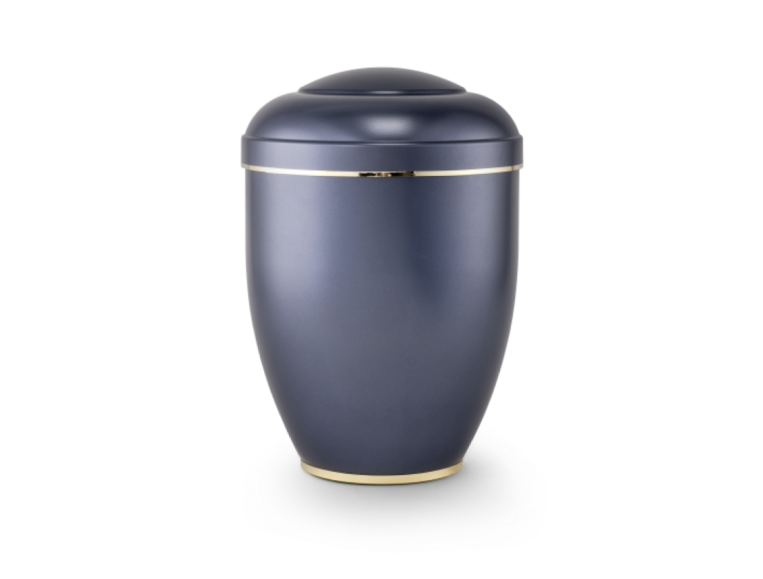 Edition Creatio, perlmutt mitternachtsblau, Fuß poliert , biol. abbaub. Edition Creatio, perlmutt mitternachtsblau, Fuß poliert , biol. abbaub.