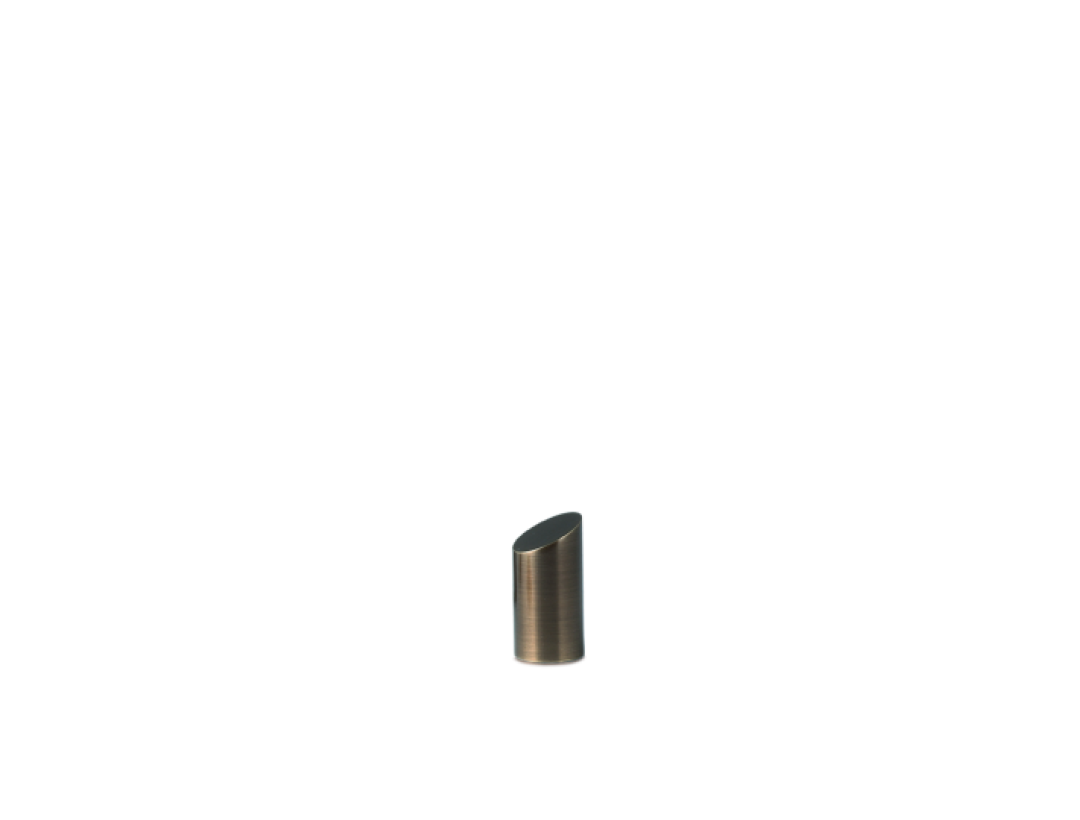 Microurne gebrochene Säule Messing, galvanisch gefärbt Microurne gebrochene Säule Messing, galvanisch gefärbt