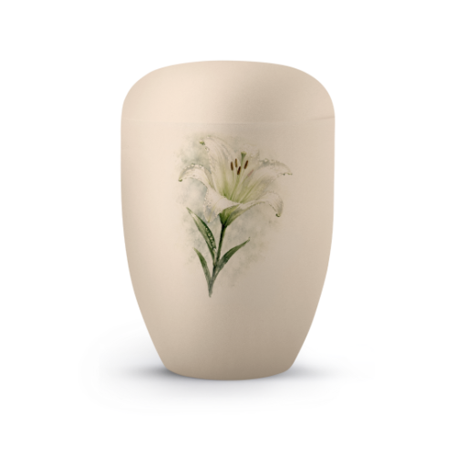 Editon Horizon, Samton creme, mit Aufdruck Lilie