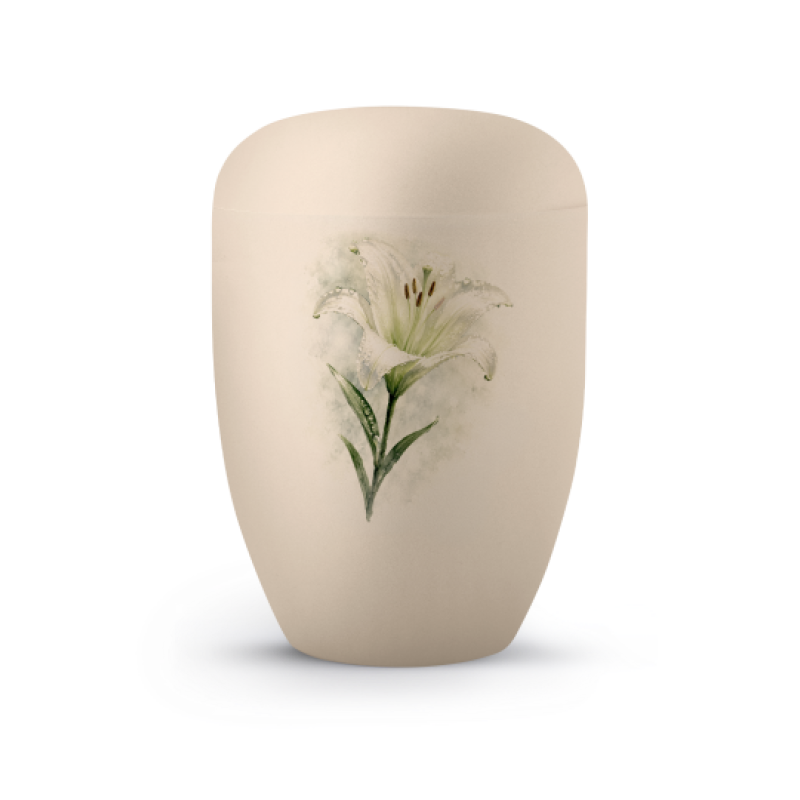 Editon Horizon, Samton creme, mit Aufdruck Lilie