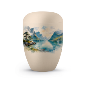 Editon Horizon, Samton creme, mit Aufdruck Fjord