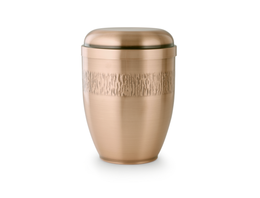 Kupfer, borkengehämmert Band, galvanisch gefärbt