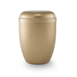 Stahlurne, messingfarbig lackiert