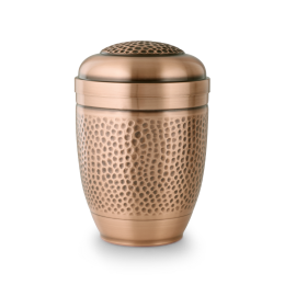 Kupfer gehämmert, galv. hell gefärbt