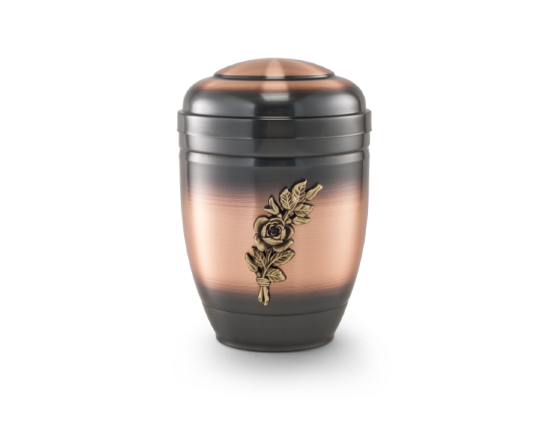 Kupfer, galvanisch gefärbt, Messing Rosenzweig Kupfer, galvanisch gefärbt, Messing Rosenzweig