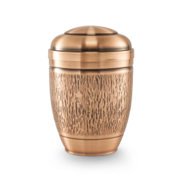 Kupfer, Borkenhämmerung galvanisch gefärbt Kupfer, Borkenhämmerung galvanisch gefärbt