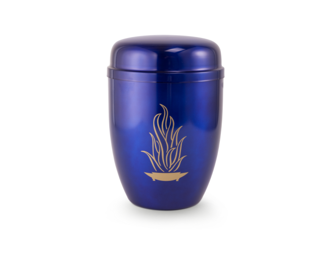 Cestal, blau, Flamme