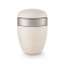 "Terra-Jura" Urne Edition Rocka, creme, Steinoptik geschliffen, Dekor Aluminiumeffekt, biol. abbaub.