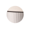 "Terra-Jura" Urne Edition Rocka, creme, Steinoptik geschliffen, Dekor Aluminiumeffekt, biol. abbaub.