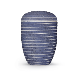 Terra-Jura Urne Edition Rocka, blau, gerillte Oberfläche in Steinoptik, biol. abbaub. Terra-Jura Urne Edition Rocka, blau, gerillte Oberfläche in Steinoptik, biol. abbaub.