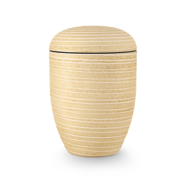 Terra-Jura Urne Edition Rocka, gelb, gerillte Oberfläche in Steinoptik, biol. abbaub. Terra-Jura Urne Edition Rocka, gelb, gerillte Oberfläche in Steinoptik, biol. abbaub.