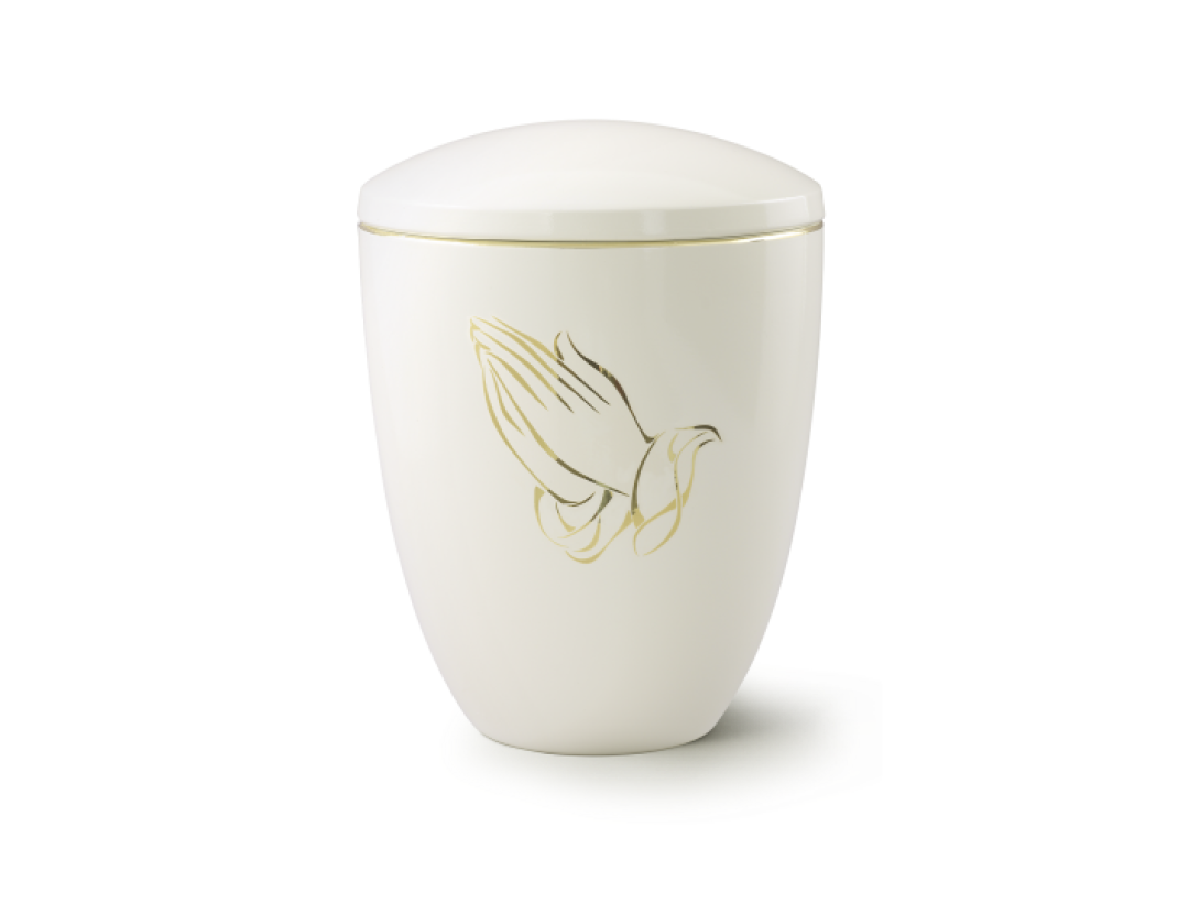 Edition Ceramica, elfenbein, betende Hände, Keramik