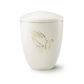 Edition Ceramica, elfenbein, betende Hände, Keramik