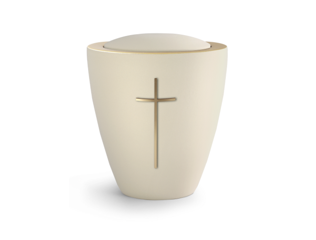 Edition Colour Line, Samton creme, Messingkreuz, Keramik