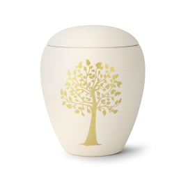 Edition Bianco, creme, Baum handbemalt, Keramik Edition Bianco, creme, Baum handbemalt, Keramik