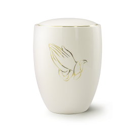 Edition Ceramica, elfenbein, betende Hände, Keramik