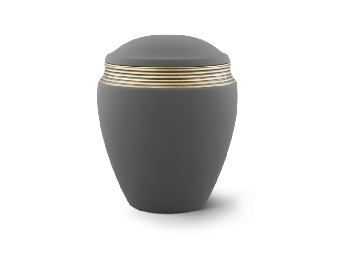 Edition Colour Line, Samton graphit, Handbemaltes Dekor altgold, Keramik