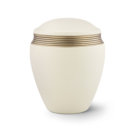 Edition Colour Line, Samton creme, Handbemaltes Dekor altgold, Keramik