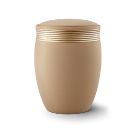 Edition Cleo, Samton sand, Handbemaltes Dekor altgold, Keramik