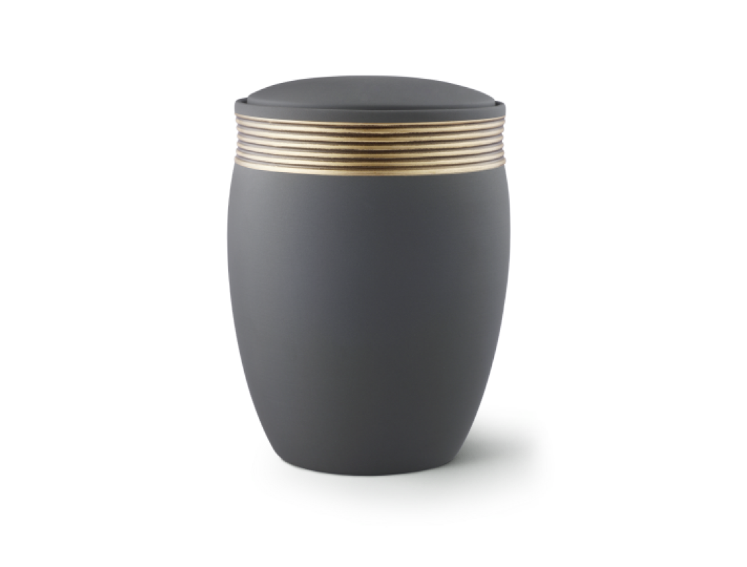 Edition Cleo, Samton graphit, Handbemaltes Dekor altgold, Keramik