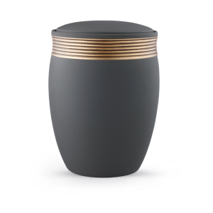 Edition Cleo, Samton graphit, Handbemaltes Dekor altgold, Keramik