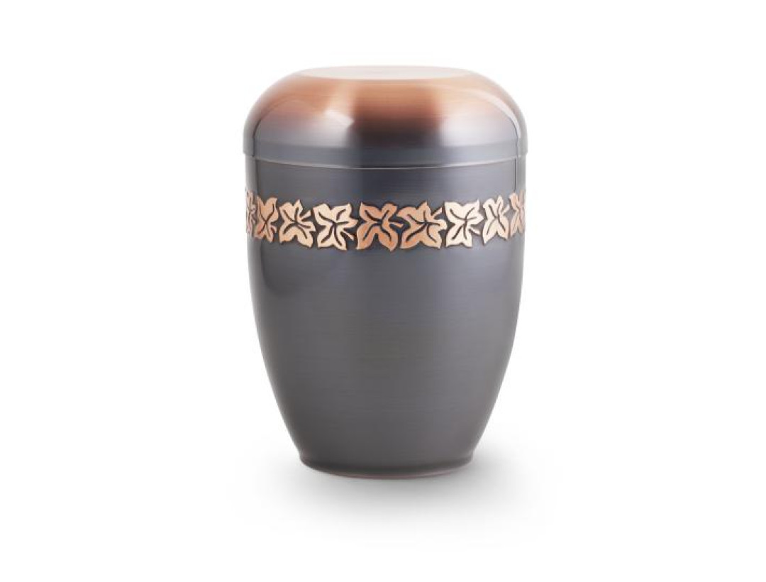 Kupfer, galvanisch gefärbt, Efeufries Kupfer, galvanisch gefärbt, Efeufries