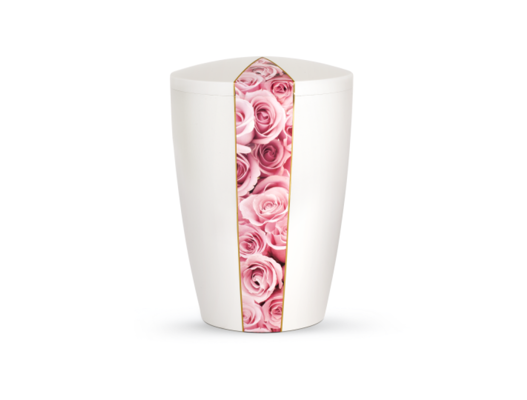 Edition Natura, perlmutt, rosa Rosen, biol. abbaub. Edition Natura, perlmutt, rosa Rosen, biol. abbaub.