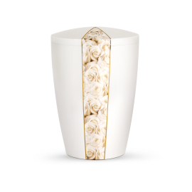 Edition Natura, perlmutt, weiße Rosen, biol. abbaub. Edition Natura, perlmutt, weiße Rosen, biol. abbaub.