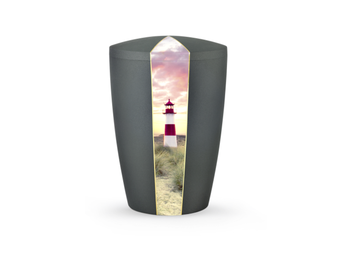 Edition Natura, Samtton anthrazit, Leuchturm, biol. abbaub. Edition Natura, Samtton anthrazit, Leuchturm, biol. abbaub.