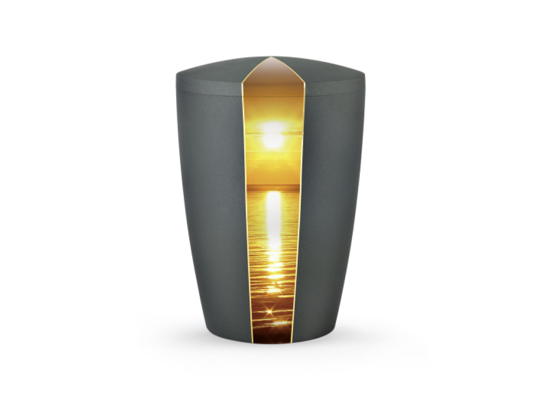 Edition Natura, Samtton anthrazit, Sonnenuntergang, biol. abbaub. Edition Natura, Samtton anthrazit, Sonnenuntergang, biol. abbaub.