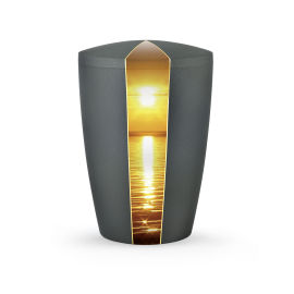 Edition Natura, Samtton anthrazit, Sonnenuntergang, biol. abbaub. Edition Natura, Samtton anthrazit, Sonnenuntergang, biol. abbaub.