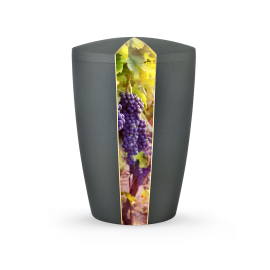 Edition Natura, Samtton anthrazit, Weinrebe, biol. abbaub. Edition Natura, Samtton anthrazit, Weinrebe, biol. abbaub.