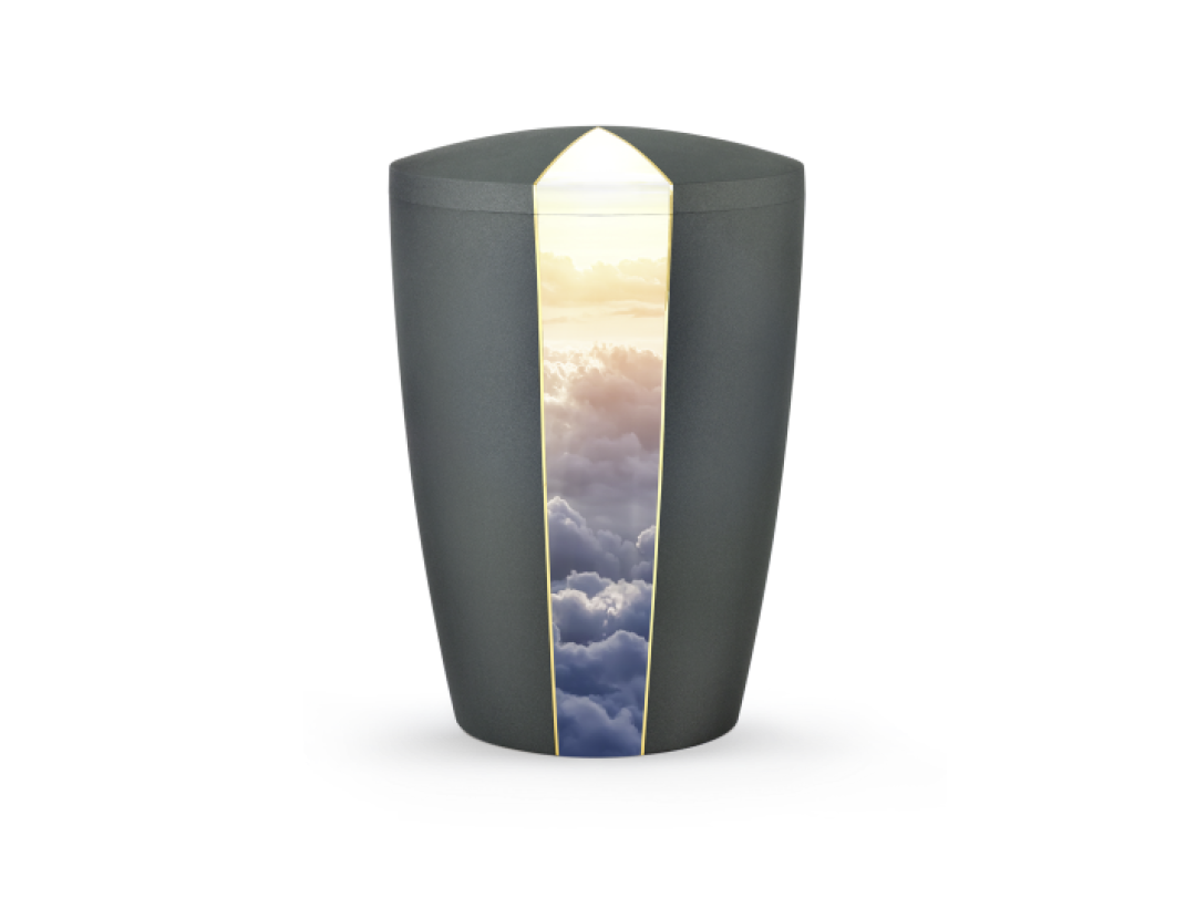 Edition Natura, Samtton anthrazit, Wolken, biol. abbaub. Edition Natura, Samtton anthrazit, Wolken, biol. abbaub.