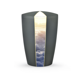 Edition Natura, Samtton anthrazit, Wolken, biol. abbaub. Edition Natura, Samtton anthrazit, Wolken, biol. abbaub.