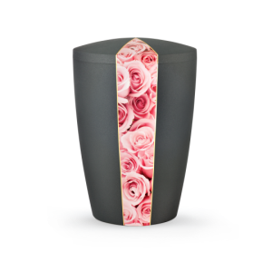 Edition Natura, anthrazit, rosa Rosen, biol. abbaub.
