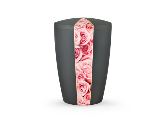 Edition Natura, anthrazit, rosa Rosen, biol. abbaub.