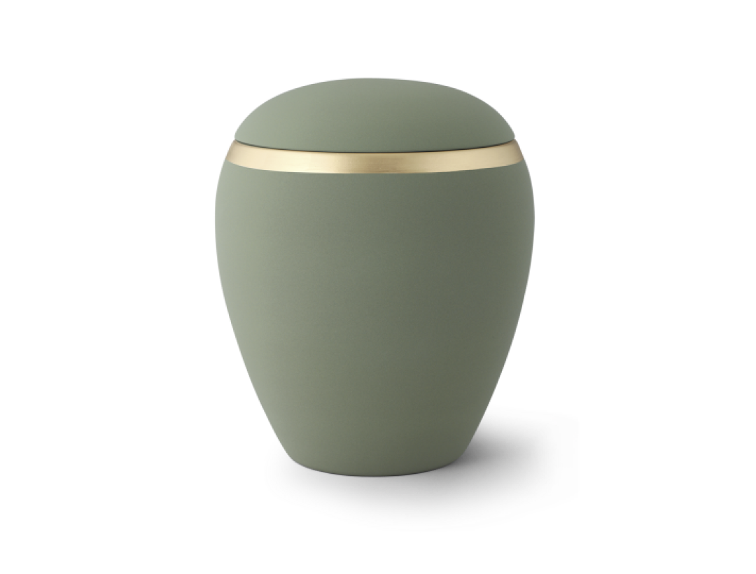 Edition Colour Line, Samton oliv, altgold Dekorstreifen, Keramik