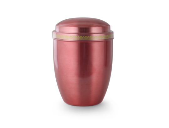 Stahl, pastell-rosé lasierend, Dekor