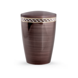 Edition Intarsia, kastanienbraun, Wellen, biol. abbaub. Edition Intarsia, kastanienbraun, Wellen, biol. abbaub.