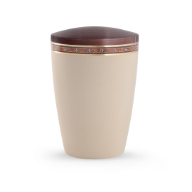 Edition Intarsia, creme/kastanienbraun, Kreuze biol. abbaub.