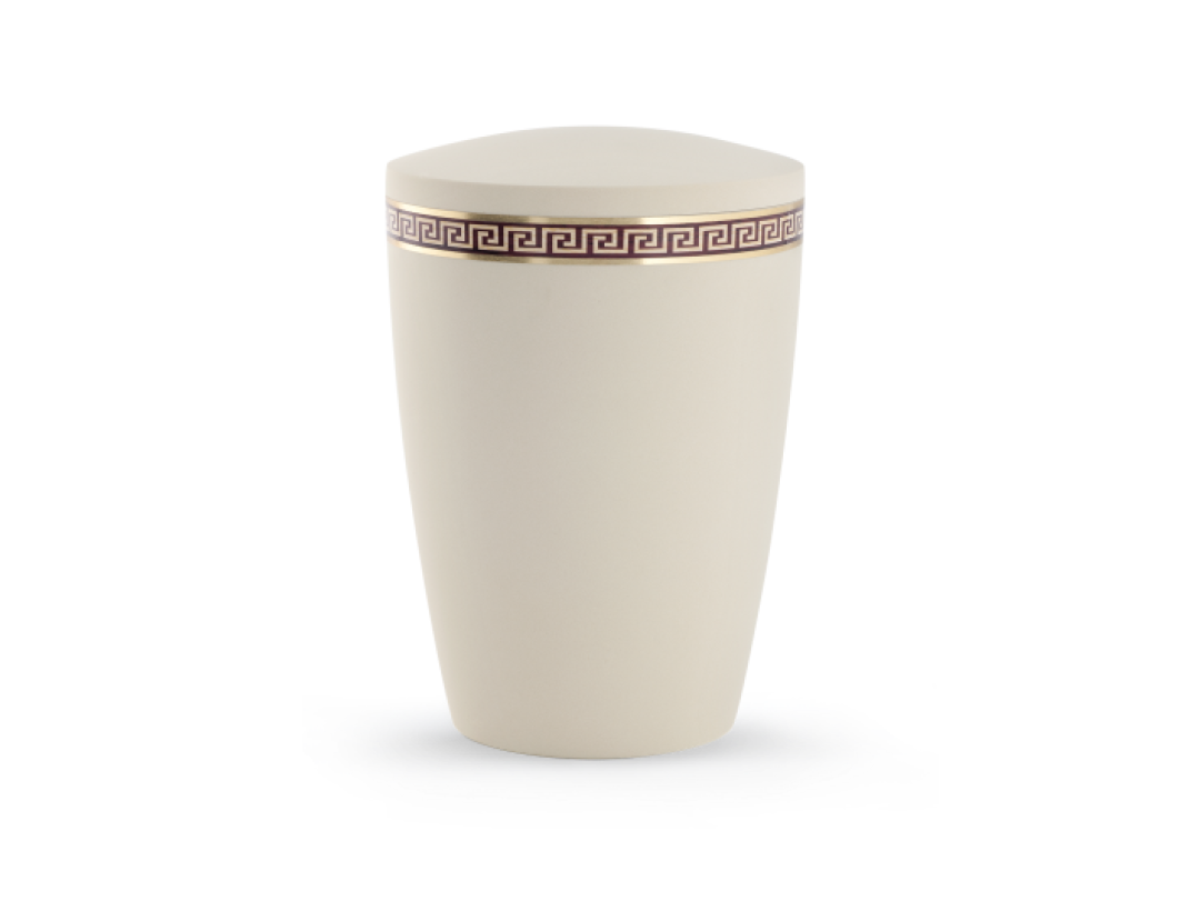 Edition Intarsia, creme, Mäander, biol. abbaub.