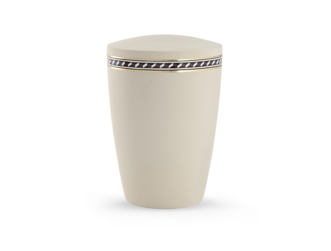 Edition Intarsia, creme, Zacken, biol. abbaub. Edition Intarsia, creme, Zacken, biol. abbaub.