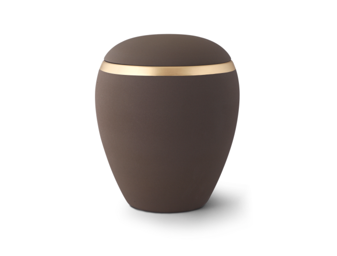 Edition Colour Line, Samton café, altgold Dekorstreifen, Keramik